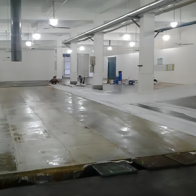 滦南防腐蚀地坪,环氧玻纤地坪，玻纤工业地坪，环氧玻纤布地坪,乙烯基玻纤布地坪产品图3